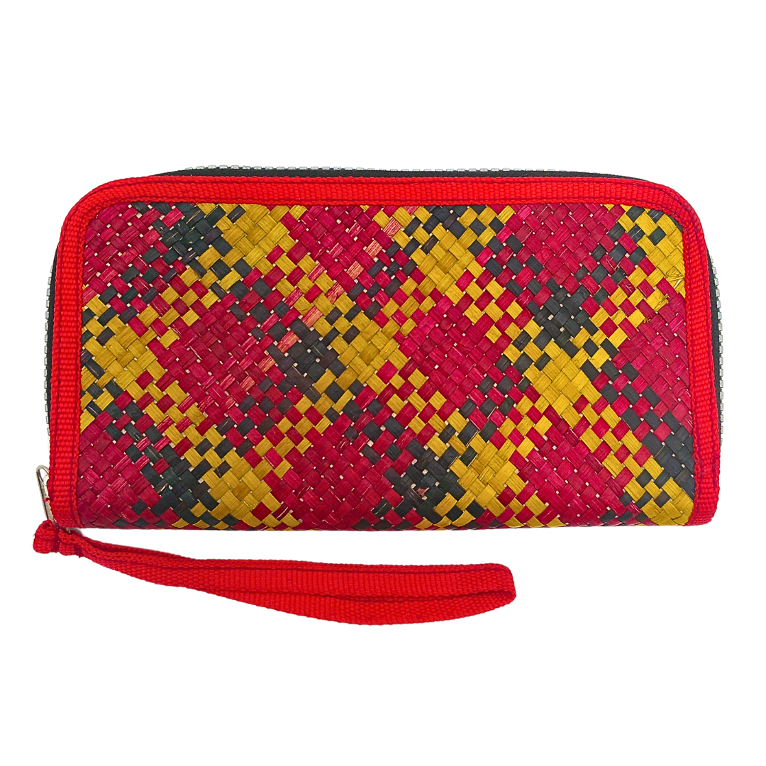 Handwoven Buri Wallet Purse | Eco-Friendly Straw Clutch