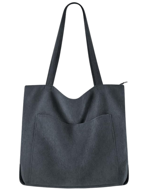 Load image into Gallery viewer, Stylish Corduroy Tote Bag - Perfect for Everyday Use
