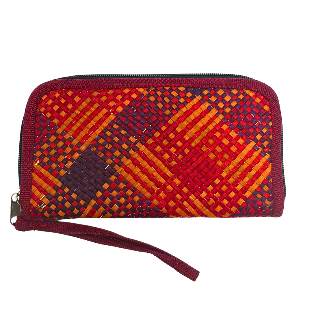 Handwoven Buri Wallet Purse | Eco-Friendly Straw Clutch