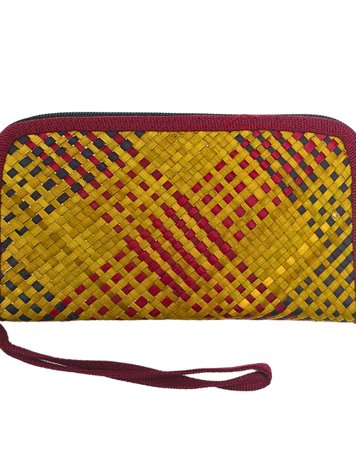 Load image into Gallery viewer, Handwoven Buri Wallet Purse | Eco-Friendly Straw Clutch
