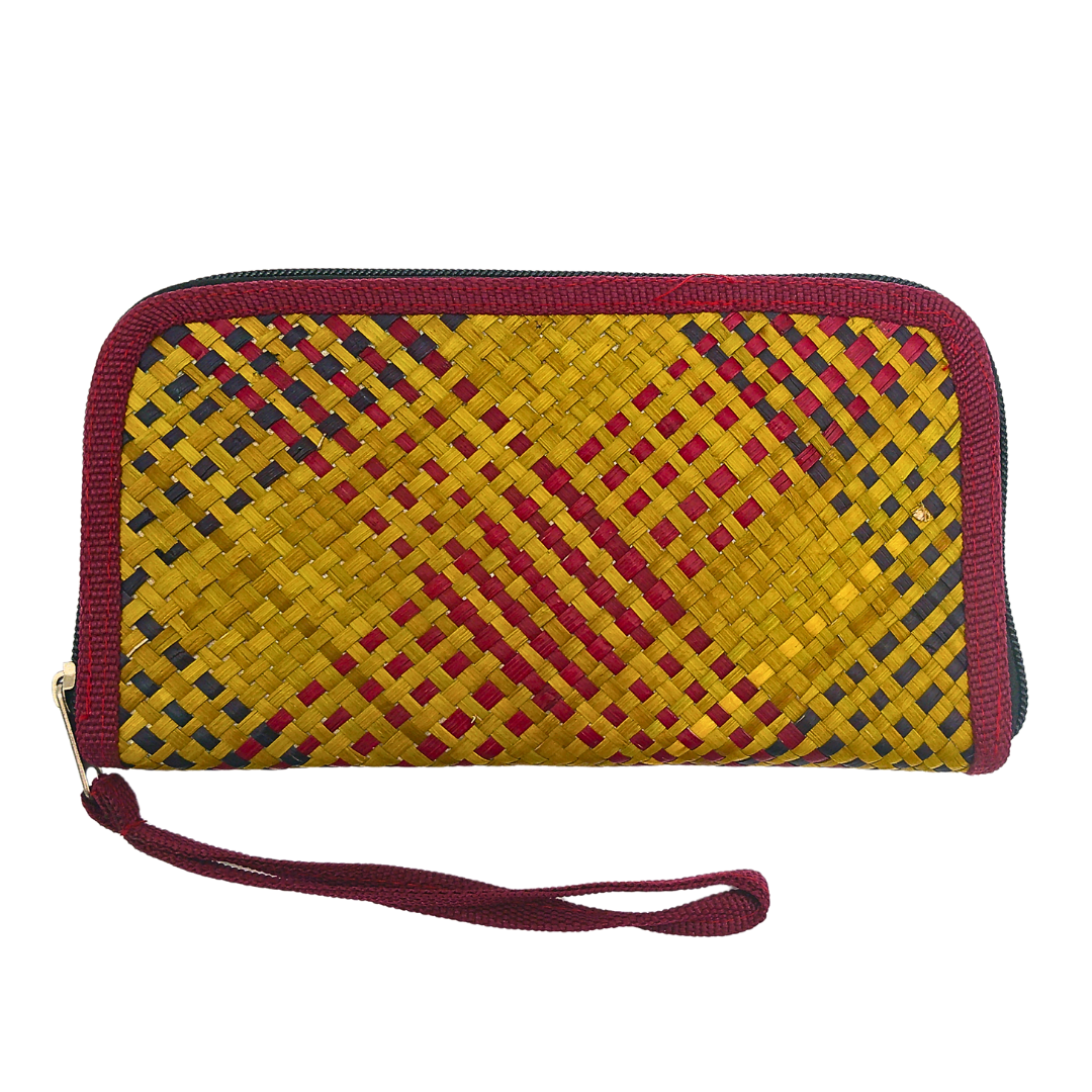 Handwoven Buri Wallet Purse | Eco-Friendly Straw Clutch