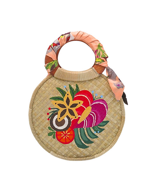 Load image into Gallery viewer, Handwoven Pandan Handbag/Crossbody with Adjustable Strap and Colorful Design - Eco-Friendly and Stylish
