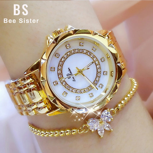 Luxurious Crystal-Accented Women's Fashion Watch