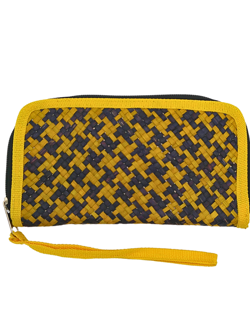 Load image into Gallery viewer, Handwoven Buri Wallet Purse | Eco-Friendly Straw Clutch
