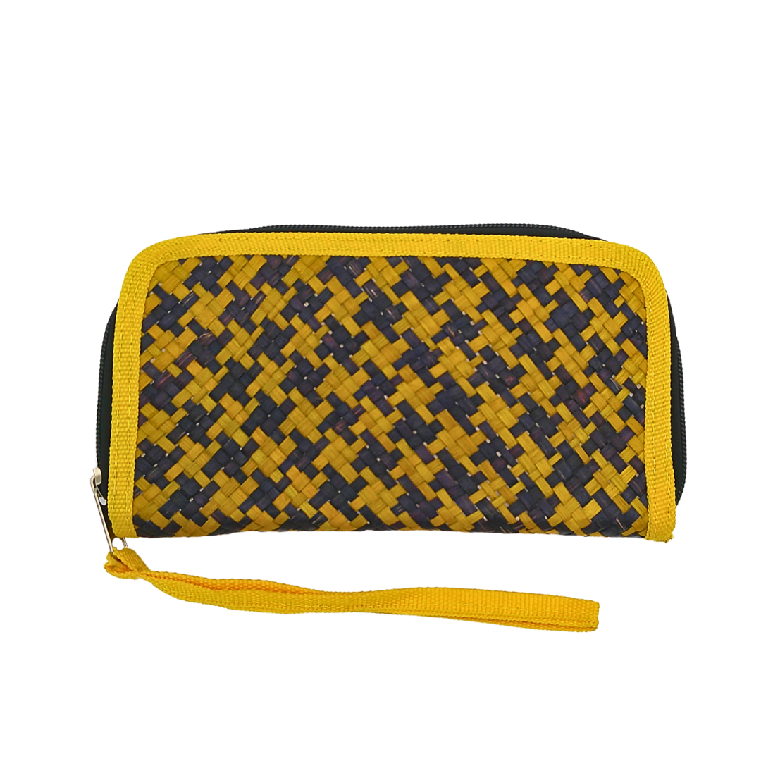 Handwoven Buri Wallet Purse | Eco-Friendly Straw Clutch