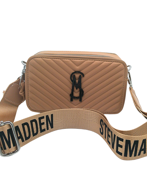 Load image into Gallery viewer, Stylish Quilted Crossbody Bag with Adjustable Steve Madden Inspired Strap
