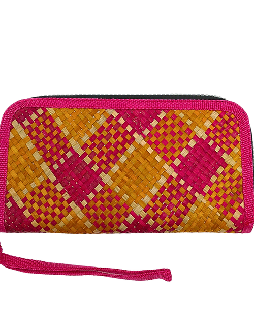 Load image into Gallery viewer, Handwoven Buri Wallet Purse | Eco-Friendly Straw Clutch
