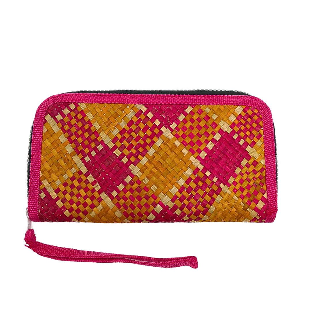 Handwoven Buri Wallet Purse | Eco-Friendly Straw Clutch