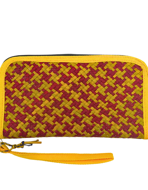 Load image into Gallery viewer, Handwoven Buri Wallet Purse | Eco-Friendly Straw Clutch
