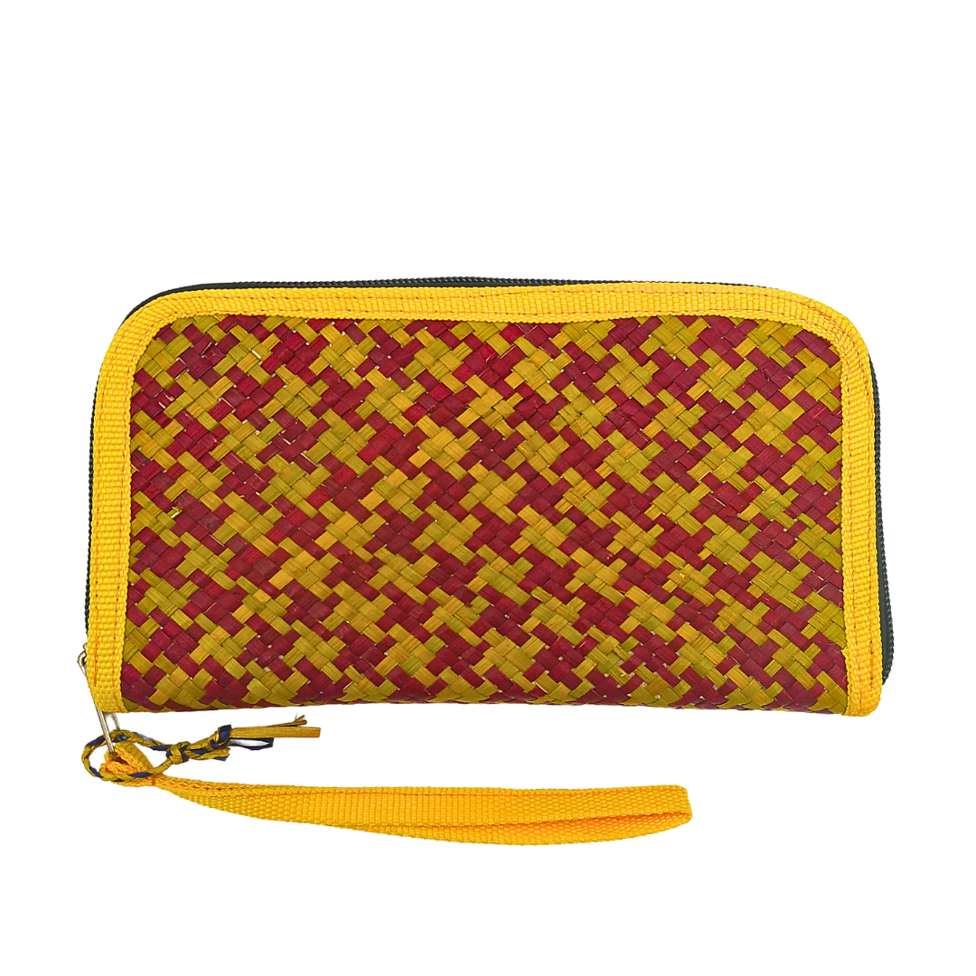 Handwoven Buri Wallet Purse | Eco-Friendly Straw Clutch