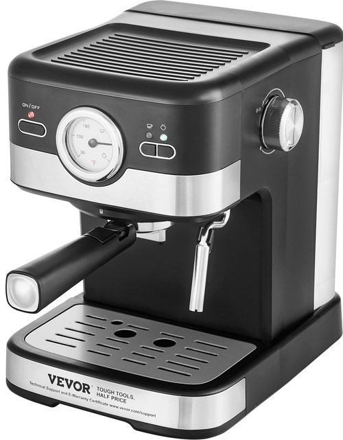 Load image into Gallery viewer, VEVOR Espresso Machine, 15 Bar Semi-Automatic Espresso Maker with Milk
