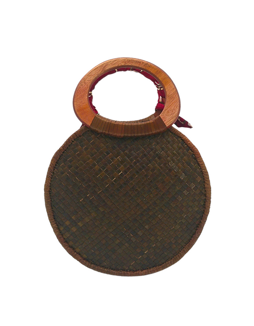 Load image into Gallery viewer, Handwoven Pandan Handbag/Crossbody with Adjustable Strap and Colorful Design - Eco-Friendly and Stylish
