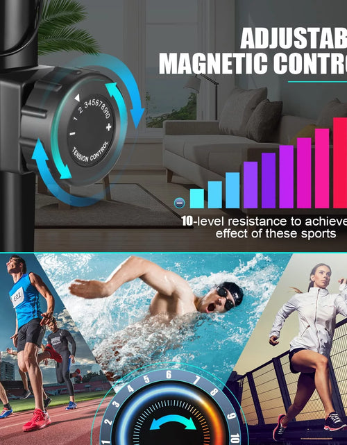 Load image into Gallery viewer, Elliptical Machine, Cross Trainer with Smart APP Connection, 10-Level Resistance, , Heart Rate Sensor, Exercise Elliptical for Home Office, 390Lbs Weight Capacity
