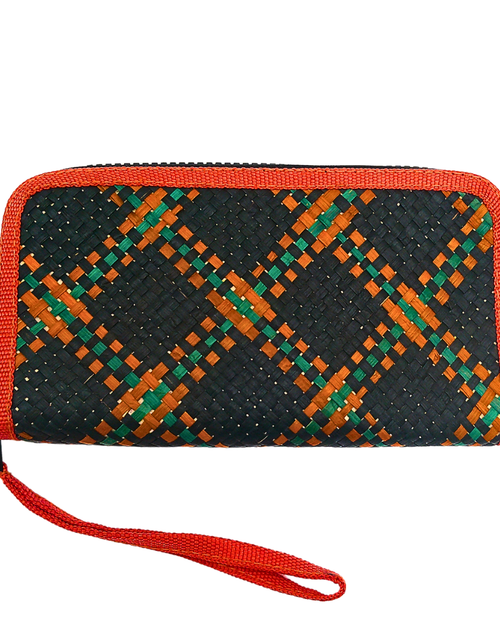 Load image into Gallery viewer, Handwoven Buri Wallet Purse | Eco-Friendly Straw Clutch
