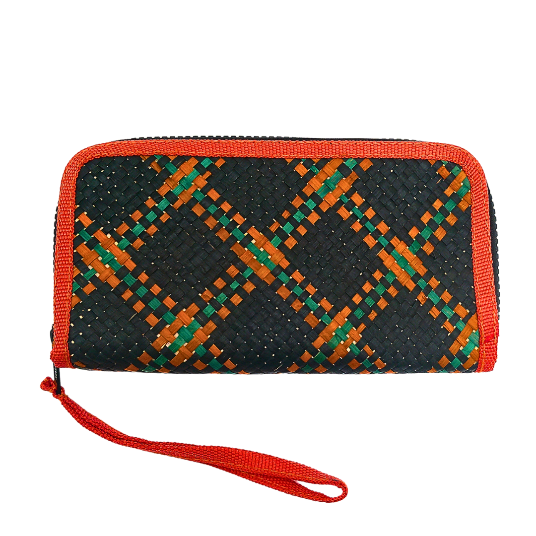 Handwoven Buri Wallet Purse | Eco-Friendly Straw Clutch