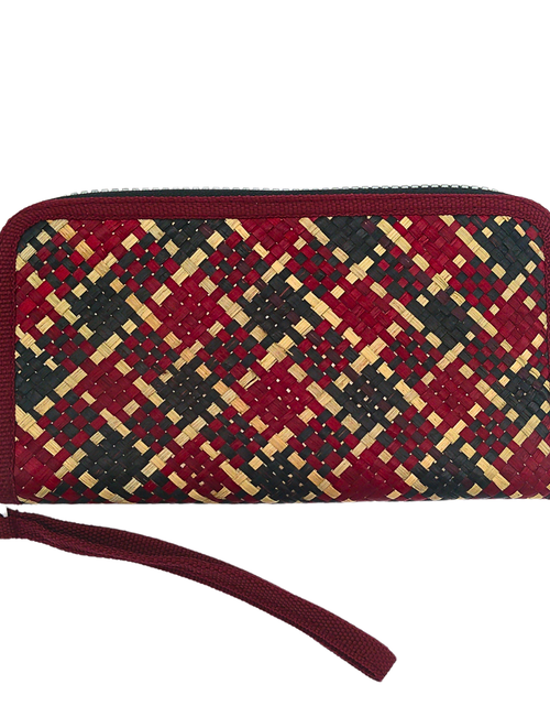 Load image into Gallery viewer, Handwoven Buri Wallet Purse | Eco-Friendly Straw Clutch
