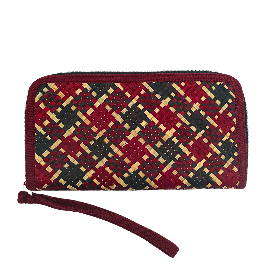 Handwoven Buri Wallet Purse | Eco-Friendly Straw Clutch