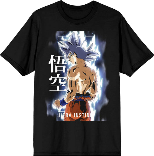 Dragonball Z Super Ultra Instinct Men’S Black Graphic Crew Neck Tee