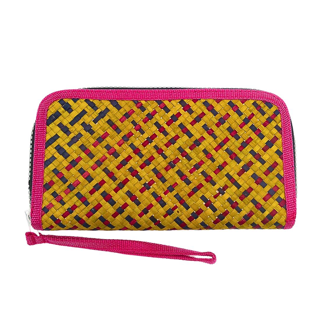 Handwoven Buri Wallet Purse | Eco-Friendly Straw Clutch