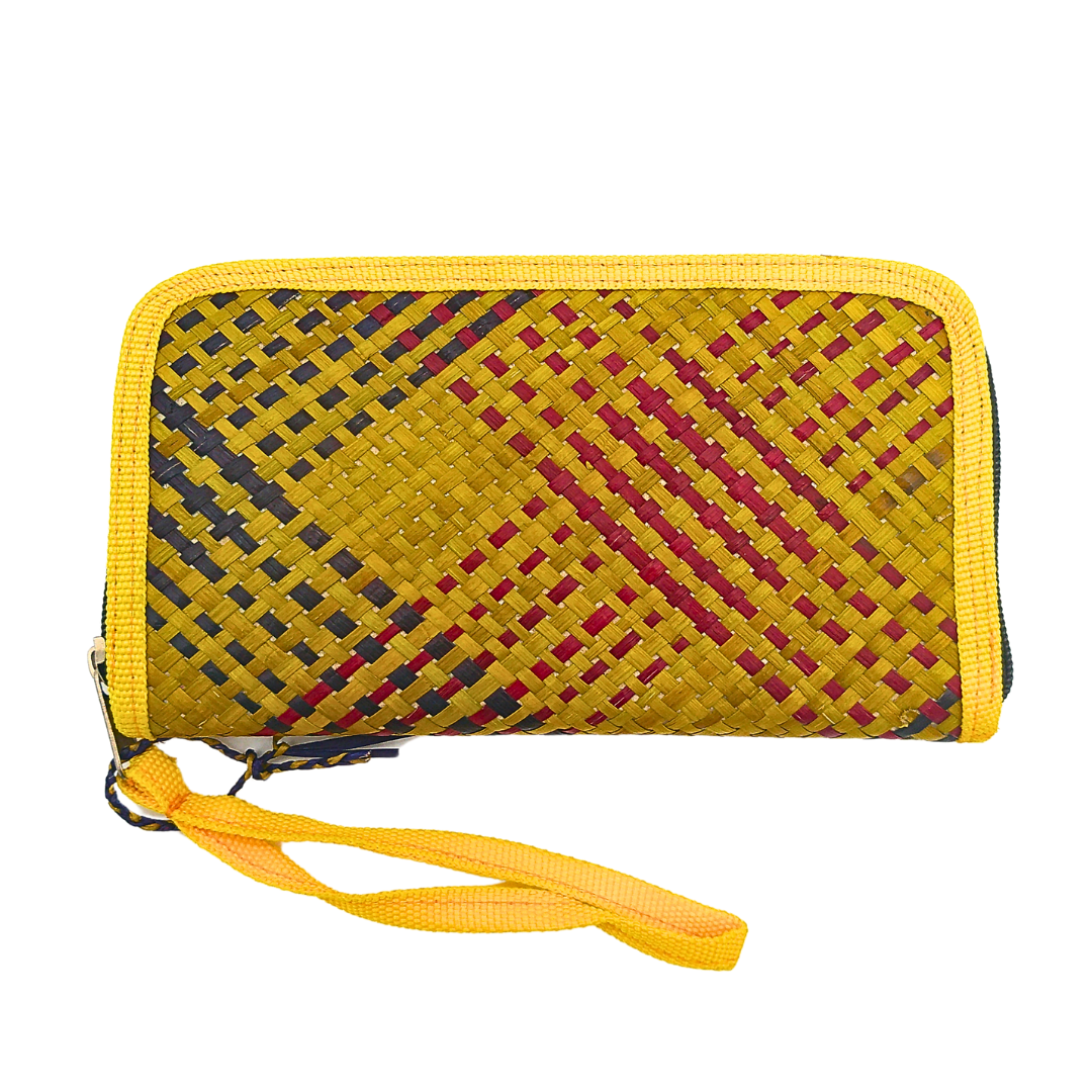 Handwoven Buri Wallet Purse | Eco-Friendly Straw Clutch