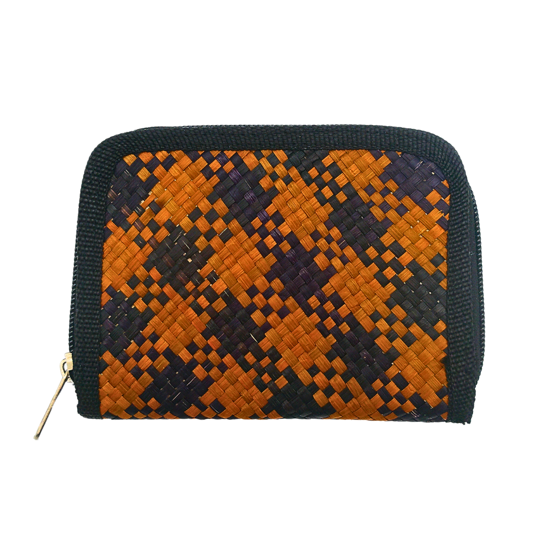 Eco-Friendly Handcrafted Buri Wallet with Zipper - Stylish and Sustainable