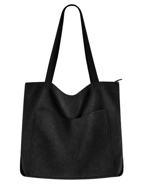 Load image into Gallery viewer, Stylish Corduroy Tote Bag - Perfect for Everyday Use
