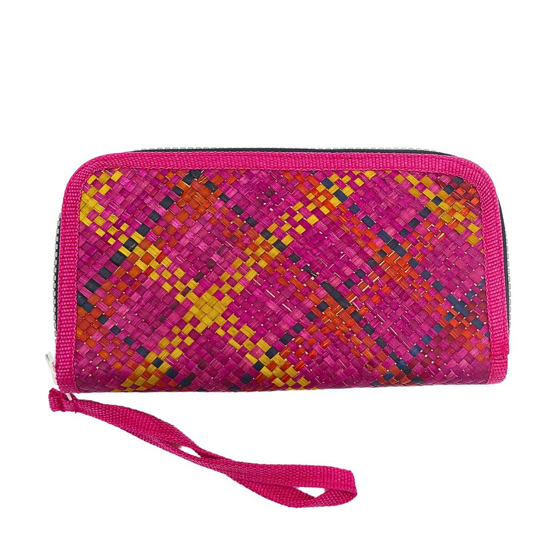 Handwoven Buri Wallet Purse | Eco-Friendly Straw Clutch