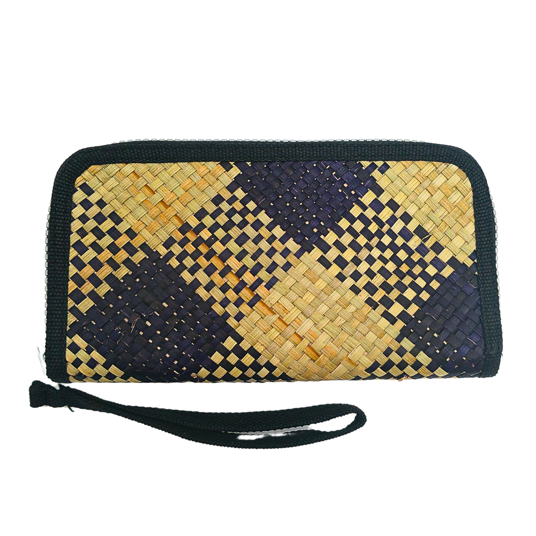 Handwoven Buri Wallet Purse | Eco-Friendly Straw Clutch