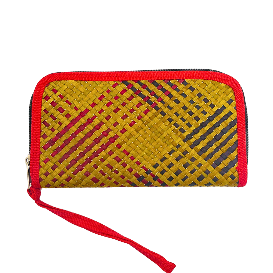 Handwoven Buri Wallet Purse | Eco-Friendly Straw Clutch