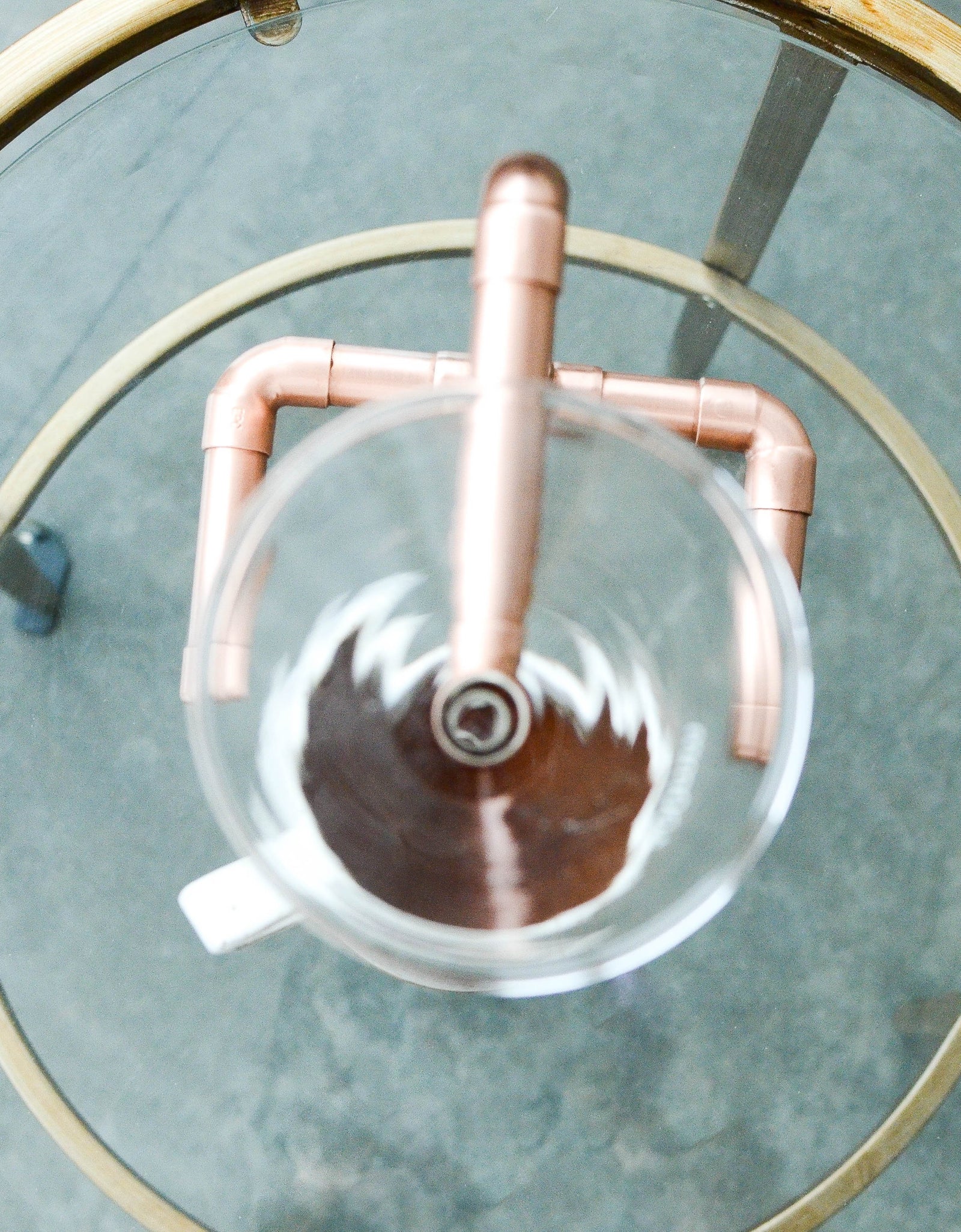 Copper Pour-Over Coffee Stand – Minimalist Drip Coffee Brewer