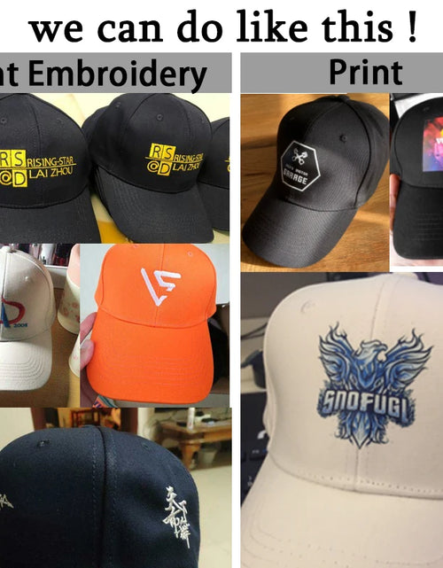 Load image into Gallery viewer, Custom Embroidery Baseball Caps Snapback Design Your Own Cap
