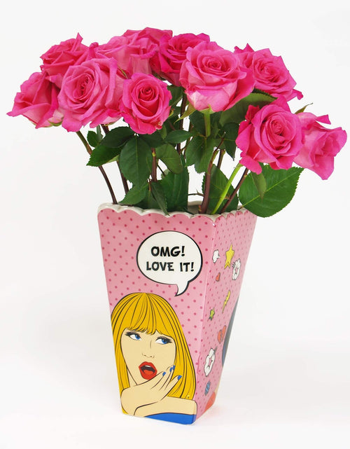 Load image into Gallery viewer, Pop Art Style Popcorn Box Vase
