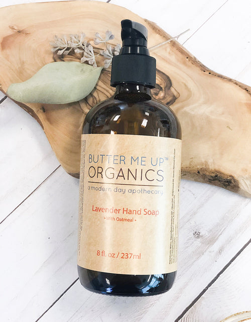 Load image into Gallery viewer, Butter Me Up Organics Lavender Hand Soap with Oatmeal
