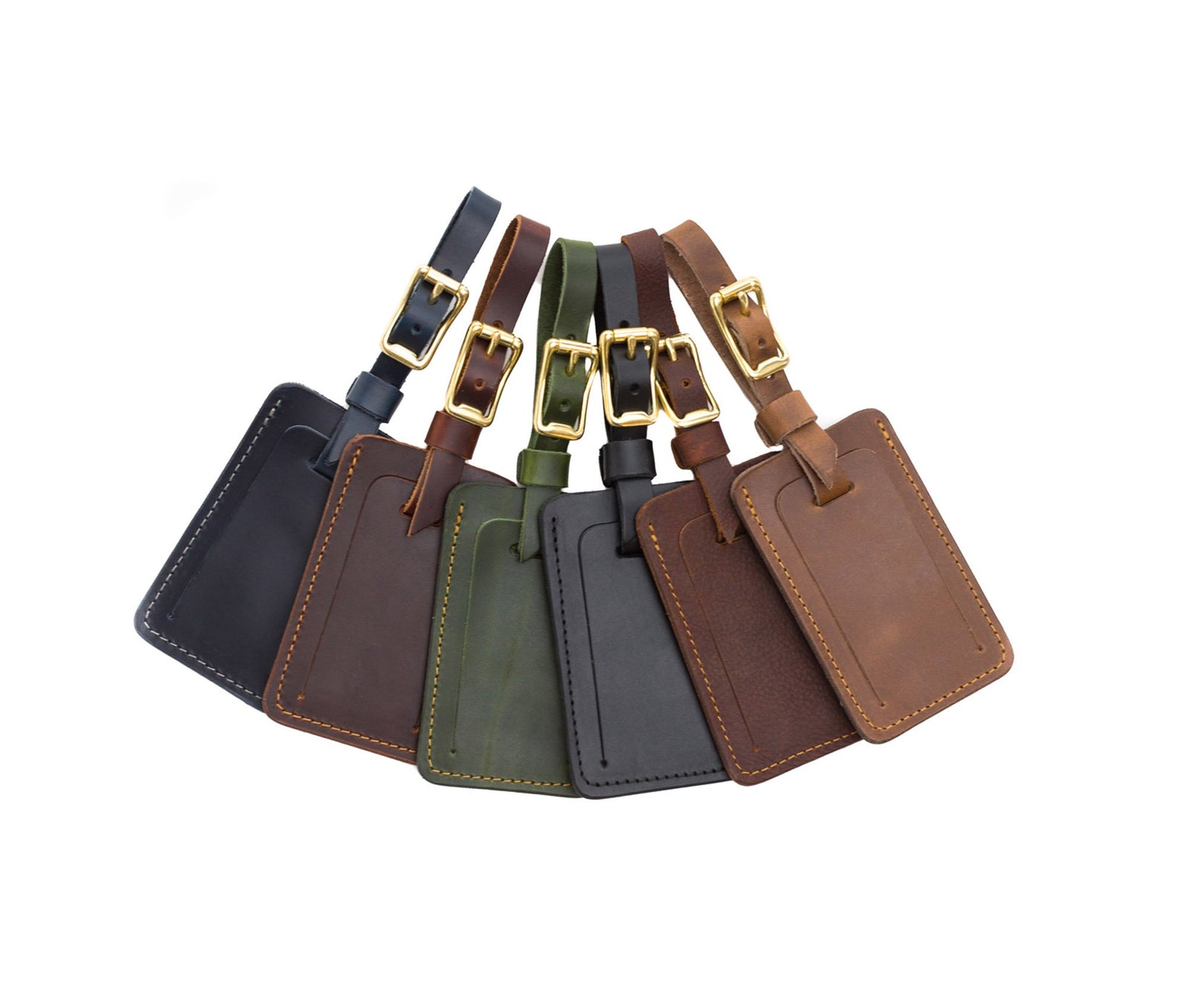 Premium Leather Luggage Tags | Durable Leather in Multiple Colors