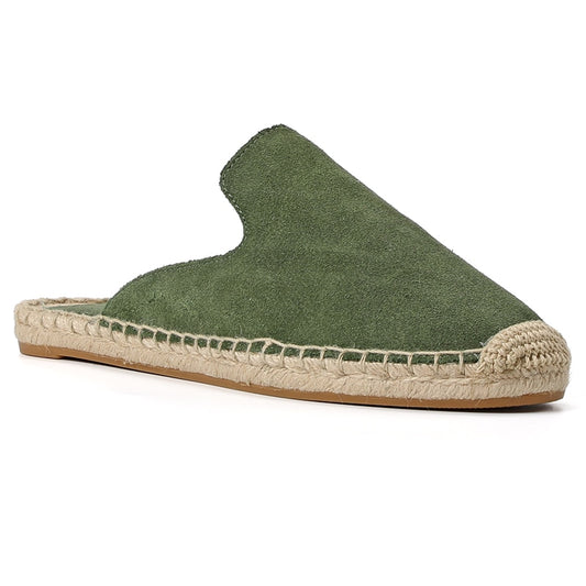 Suede Espadrille Slip-On Shoes - Comfortable and Stylish