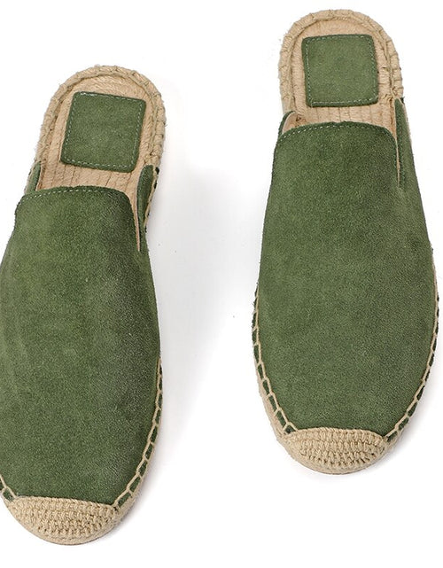 Load image into Gallery viewer, Suede Espadrille Slip-On Shoes - Comfortable and Stylish
