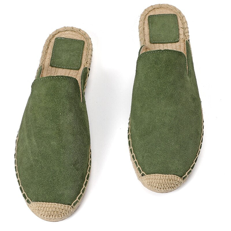 Suede Espadrille Slip-On Shoes - Comfortable and Stylish