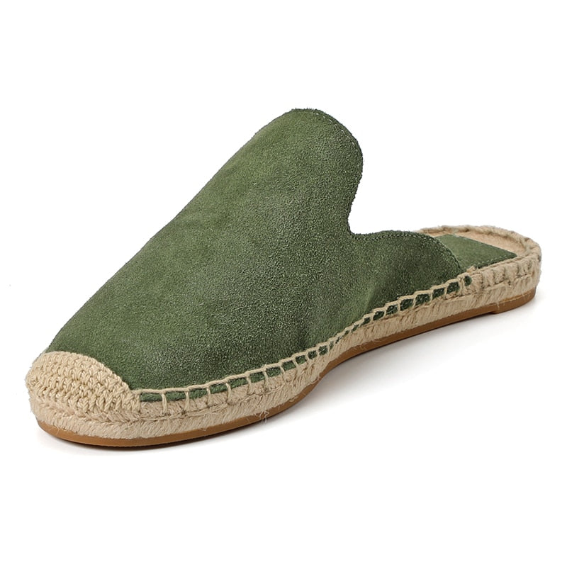 Suede Espadrille Slip-On Shoes - Comfortable and Stylish