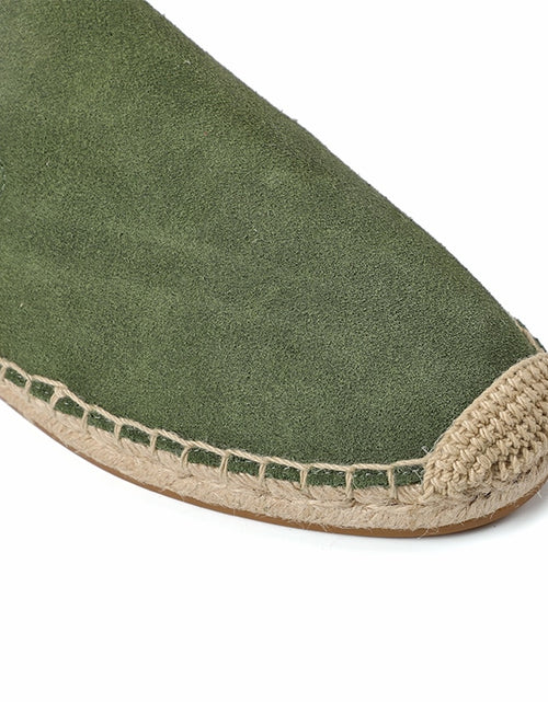 Load image into Gallery viewer, Suede Espadrille Slip-On Shoes - Comfortable and Stylish
