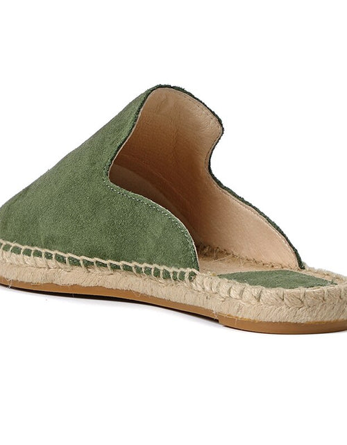 Load image into Gallery viewer, Suede Espadrille Slip-On Shoes - Comfortable and Stylish
