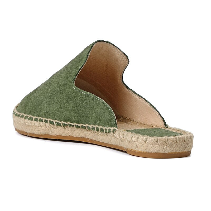 Suede Espadrille Slip-On Shoes - Comfortable and Stylish