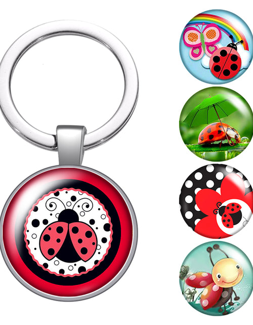 Load image into Gallery viewer, Personalized Photo Custom Pictures Glass Cabochon Keychain Bag Car Key
