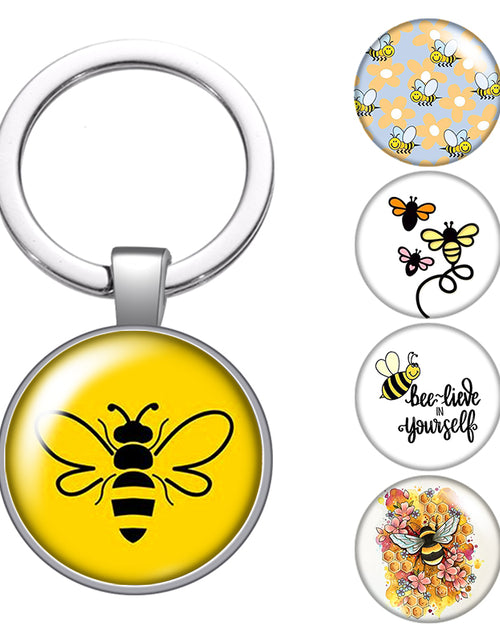 Load image into Gallery viewer, Personalized Photo Custom Pictures Glass Cabochon Keychain Bag Car Key
