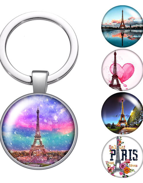 Load image into Gallery viewer, Personalized Photo Custom Pictures Glass Cabochon Keychain Bag Car Key
