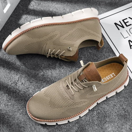 Load image into Gallery viewer, Men&#39;s Lightweight Knit Oxford Sneakers - Breathable
