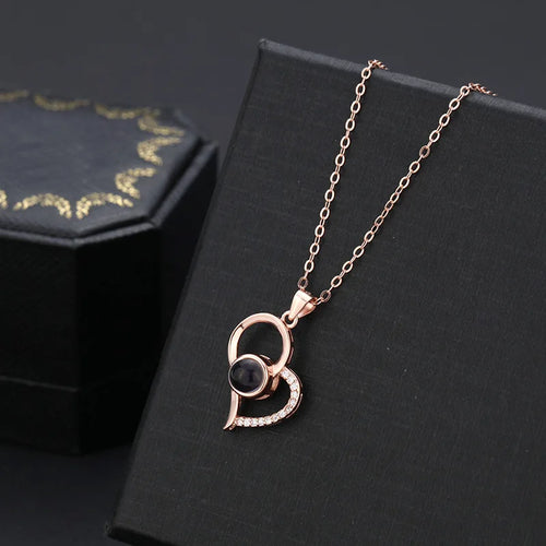 Load image into Gallery viewer, Customized Photo Projection Necklace Fashionable Women&#39;s Jewelry New
