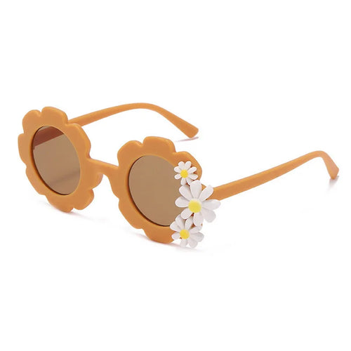 Korean 2024 New Children Sunglasses Daisy Round Cute Sun Glasses Boys