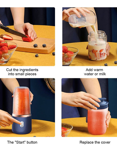 Load image into Gallery viewer, Portable Rechargeable Blender – Personal Smoothie Blender
