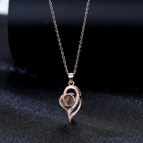 Load image into Gallery viewer, Customized Photo Projection Necklace Fashionable Women&#39;s Jewelry New
