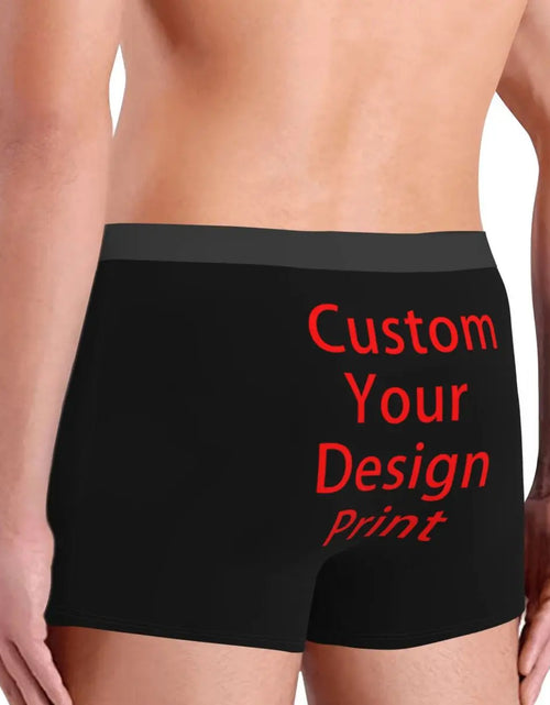 Load image into Gallery viewer, Custom Your Design Underwear Male Print Customized Customized Logo
